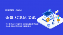 企业微信二次开发打通SCRM都有哪些功能?企业微信私域应用场景功能有哪些？
