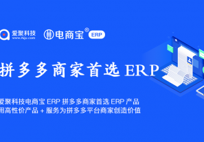 爱聚科技电商宝ERP拼多多商家首选ERP产品，用高性价产品+服务为拼多多平台商家创造价值!